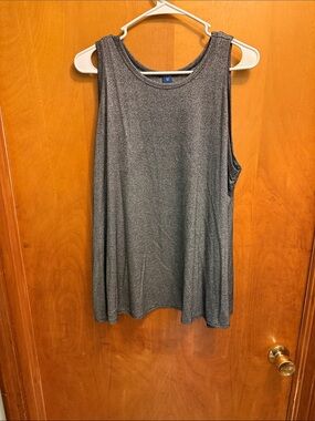 Old Navy Silver-Gray Sleeveless Tank Top